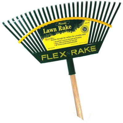 Flexrake 2W 21 in Lehan Action Poly Head Lawn Rake   551508547